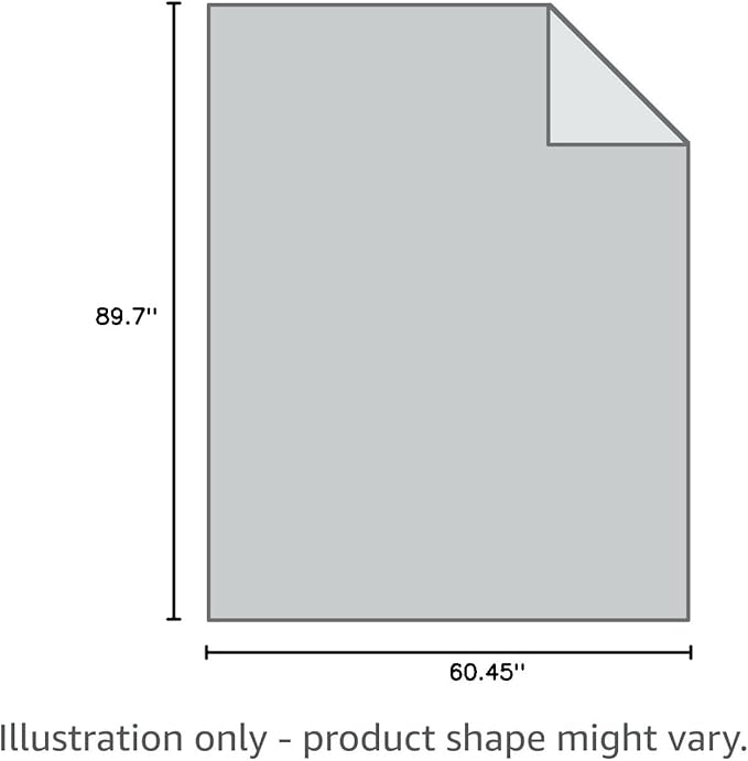 BOUTIQUO 100% Cotton Bed Blanket, Breathable Thermal Twin Size, Soft Honeycomb Waffle Blanket 60"x90", Perfect for Layering Any Bed for All Season, Light Grey