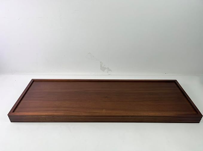 36" Acacia Wooden Charcuterie Board with Handles, Extra Long Cheese & Serving Tray for Party Appetizers, Bread, Meat & Fruit Display, Natural Wood Kitchen Platter for Entertaining