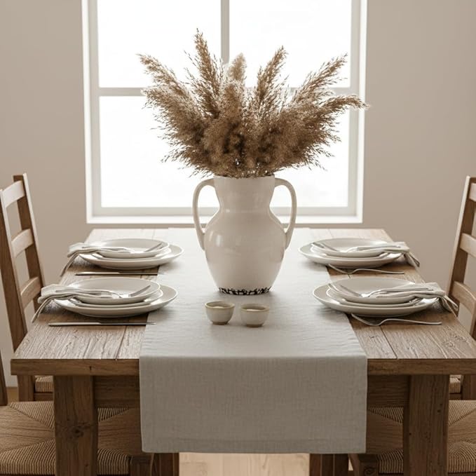 Emotionally Grounded Vase, Vaseking Large Ceramic Rustic Vase with 2 Handles, 8.3 inch Minimalist Decorative Farmhouse Vases for Home Decor, Living Room, Enterway, Table Decoration, Ice Cracked White