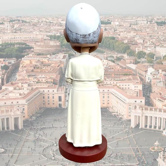 Pope Leo XIV Bobblehead, Gift for Americans and Christians, Premium Polyresin Collectible Statue, 8 Inches Tall, World Leaders Series