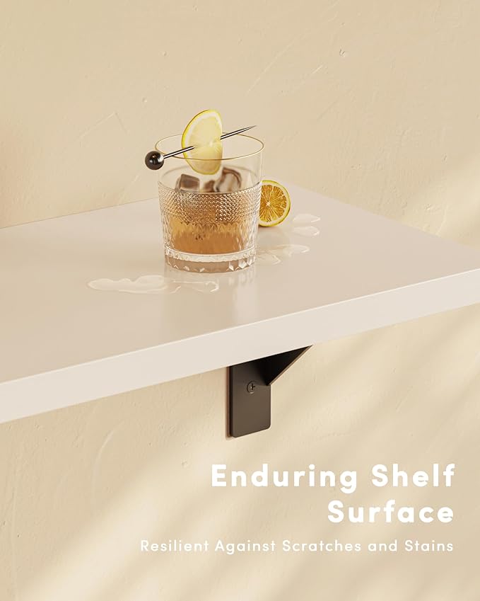 Floating Shelves for Wall, Wall Mount Book Shelf, Hanging Shelves, Wall Bookshelf for Bedroom, Office, Living Room