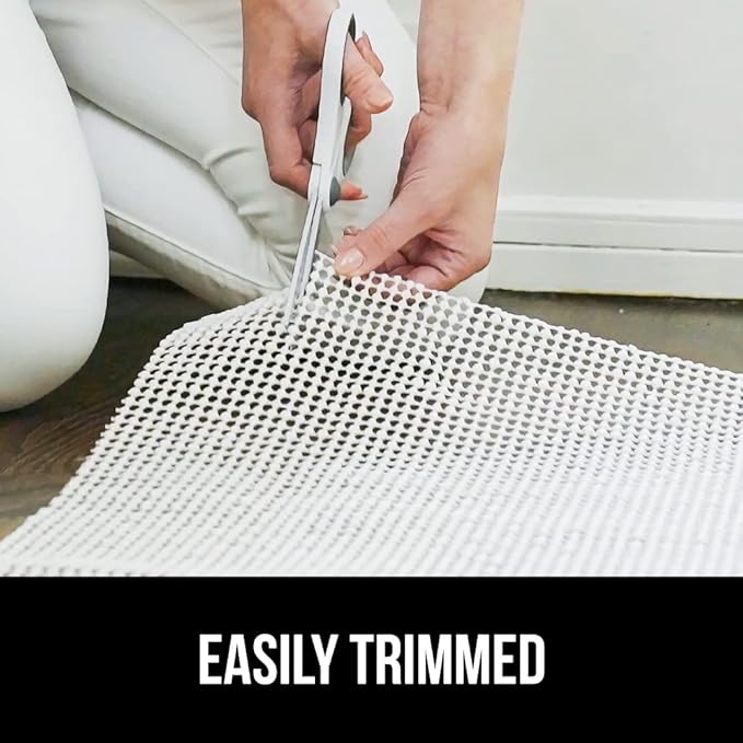 GORILLA GRIP Strong Rug Pad Gripper, 2x10 FT Runner, US Designed, Grips Help Keep Area Rugs in Place, Thick Slip and Skid Resistant Pads for Hard Floors, Under Carpet Cushion and Hardwood Protection