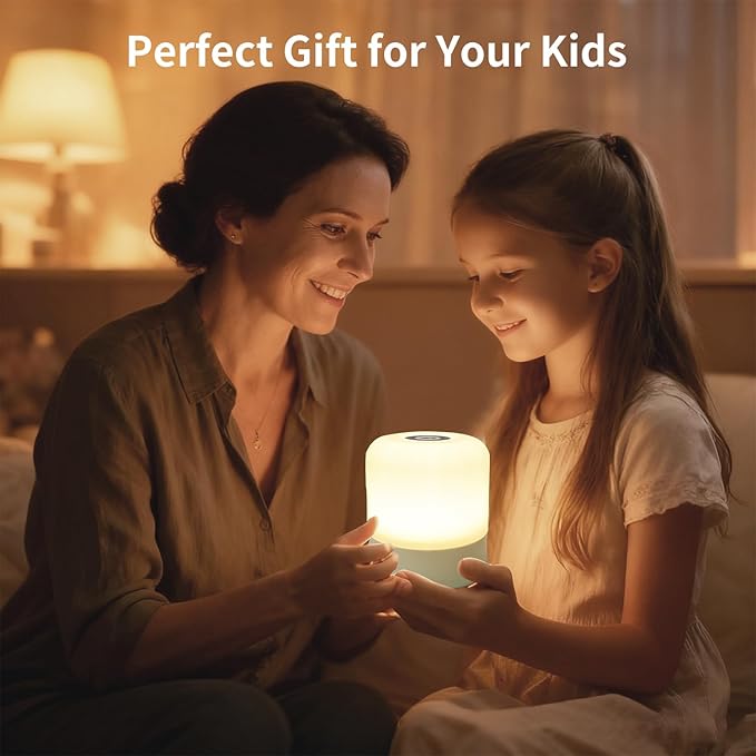 3 Colours Egg Light for Nursery,Rechargeable. Night Light for Kids. Compact Indoor Light for Baby Nursery, Bedroom & Late-Night Bathroom Trips