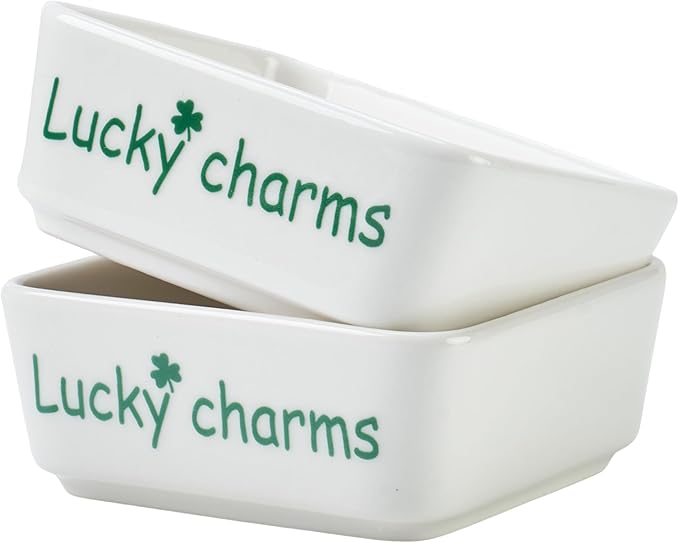 St Patrick's Day Candy Dish Set of 2, Ceramic Irish Shamrock Bowl with Clover, White Decorative Trinket Trays for Jewelry, Keys, Coins, Festive Party & Home Decor