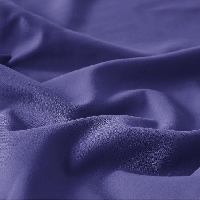 Bedsure Skipper Blue Oversized King Duvet Cover - 3 Pieces Prewashed Cotton-Like Extra Soft Bedding Set, Includes 1 Duvet Cover 120x98 Inches with Zipper Closure & 2 Pillow Shams, No Comforter