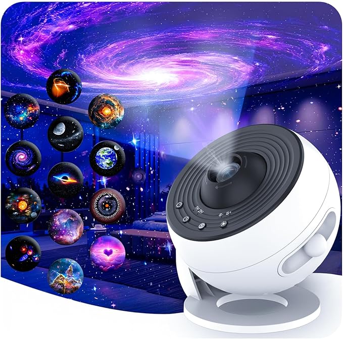 Galaxy Projector Pro, 13 in 1 HD Planetarium Projector Pro for Bedroom, Star Night Light Projector for Kids Adults Room/Party/Home Décor
