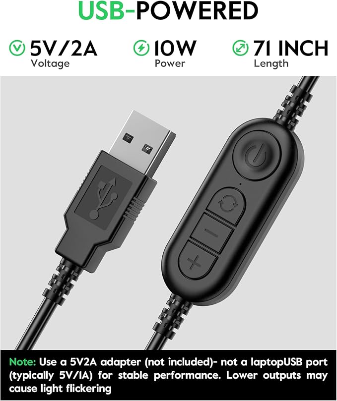 2 Pack Zoom Lighting for Computer, 5“ Small Lighting for Video Call/Conference/Streaming, 50 Modes CRI>97.8, 3000K-6500K, Selfie Light with Stand for Laptop/Phone/Webcam/Monitor, CRI>97.8