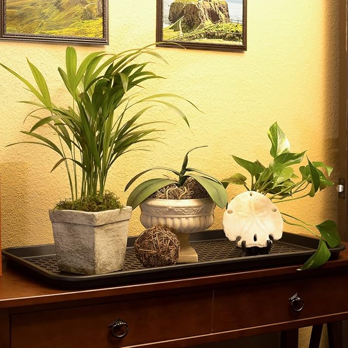 Multi-Purpose Tray in Decorator Colors - 30” L x 15” W x 1.20” H (Slate Gray Set of 2)