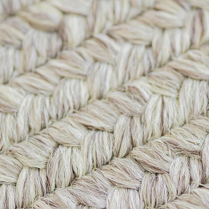 Slate Grey Small Braided Rug 20"x30" - Rectangle, Indoor Outdoor Washable - Country Decor for Bathrooms and Entryways - Beautiful, Durable, Waterproof, Pet Friendly and Soft
