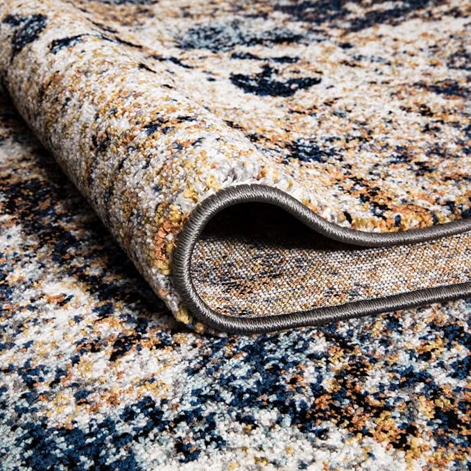 Keen Home Design Area Rugs - 2x14 Non-Shedding, Abstract Rugs for Kitchen, Living Room, Bedroom, Dining Room, Entryway - Size: 2'8" x 14', Multi