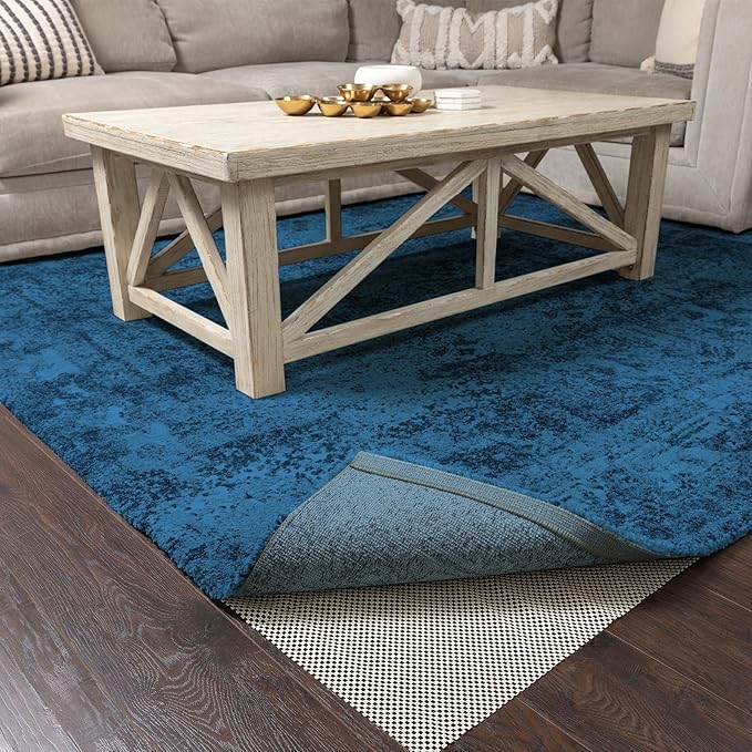 Veken 5x8 Ft Rug Pad Gripper for Hardwood Floors, Non Slip Rug Pads for Area Rugs, Thick Rug Grippers for Tile Floors, Under Carpet Anti Skid Mat, Keep Your Rugs Safe and in Place