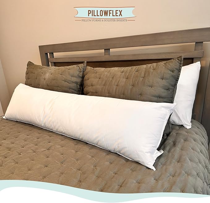 Pillowflex Premium Polyester Throw Pillow Insert - 20x30 - Ultra Soft Large Rectangle Throw Pillow, Couch Sham, Lumbar, Back, Sofa - Machine Washable - Decorative Accent Form - 1 Soft Pillow
