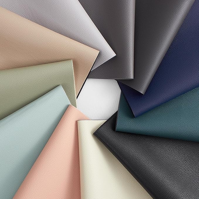 MOSAYT Vinyl Placemats Set of 8, Heat Resistant Place Mats 100% Waterproof Washable & Wipeable Faux Leather Reversible Table Mats for Kitchen Dining Party Indoor Outdoor, 12" x 17", Beige/Pink