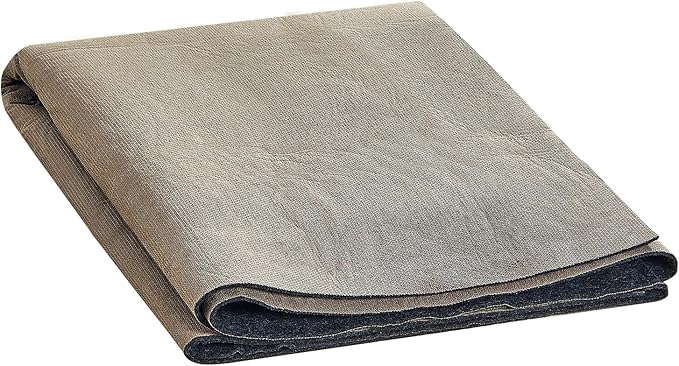 VEVOR 5' x 8' Non-Slip Rug Pad Gripper - 1/4" Thick Polyester Felt & Latex Backing Padding Cushion for Area Carpet Runner Hardwood Floors Living Room - Grey