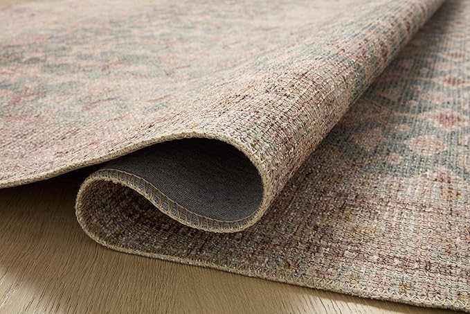 Loloi Angela Rose Aubrey Collection AUB-02 Aqua/Sand 2'-0" x 5'-0", .19" Pile Height, Accent Rug