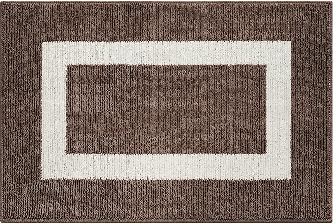 GRANNY SAYS Front Door Mat Outside Entrance, Door Mats for Entryway, Welcome Matt Non-Slip, Entryway Front Porch Mat Low Profile Resist Dirt Easy to Clean, 36"x24", Dark Brown