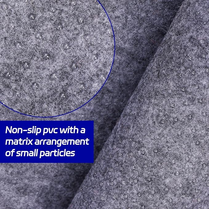Non Slip Rug Pad 5 x 7 Ft, Felt Under Rug Cushioning, Carpet Padding for Area Rugs on Hardwood, Laminate & Tile Floors, Keeps Rugs Secure