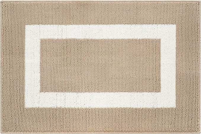 GRANNY SAYS Front Door Mat Outside Entrance, Door Mats for Entryway, Welcome Matt Non-Slip, Entryway Front Porch Mat Low Profile Resist Dirt Easy to Clean, 36"x24", Khaki