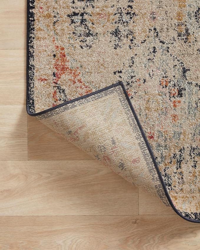 Loloi Jocelyn Collection JOC-07 Khaki/Multi 2'-3" x 7'-6" .38" Thick Runner Rug