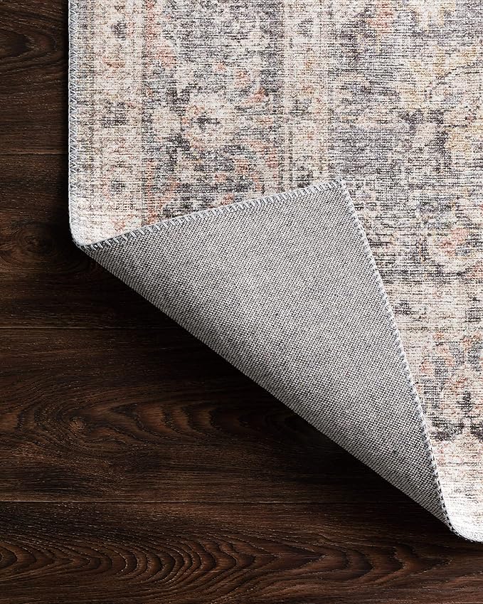 Loloi II Skye Collection SKY-01 Grey/Apricot 2'-6" x 7'-6" Runner Rug