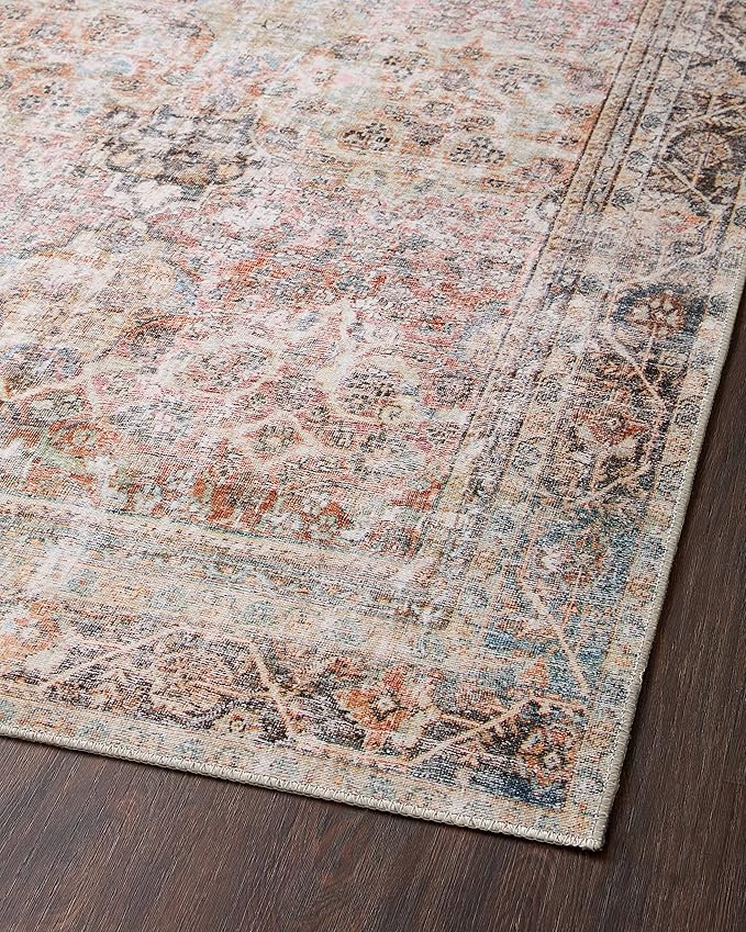 Loloi Adrian Collection ADR-05 Sunset/Charcoal 2'-6" x 9'-6", .19" Thick Runner Rug