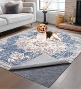 Non-Slip Rug Pads 1/4” Thick, 2x6Ft Waterproof Rugs Non Skid Rug Pad for All Floors and Finishes Durable Hardwood Floor Protective Felt Keeps Rugs in Place, Safe and Secure
