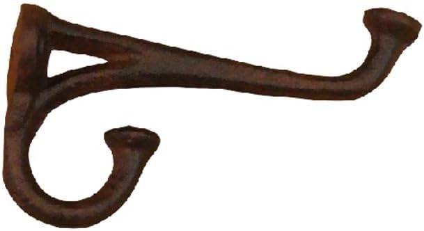 Midwest Craft House 8 Rustic Cast Iron Coat Hat Wall Hooks Restore School Farm Towel Bath Kitchen