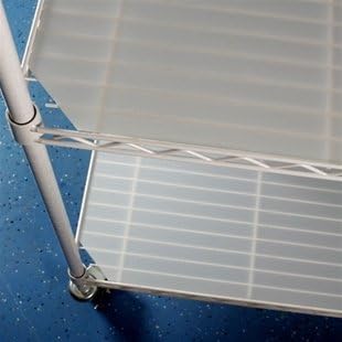 Shelving Inc. 18"d x 18"w Translucent Wire Shelf Liners, 4 Count