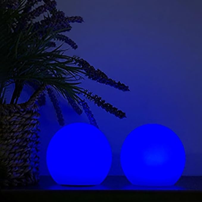 4-Pack 3-Inch Rechargeable LED Orb Lights – 16 Color Glow Spheres, 4 Modes, Waterproof Ambient Lighting Balls, Glowing Orbs for Indoor, Outdoor, Pool, Room, and Patio Decor