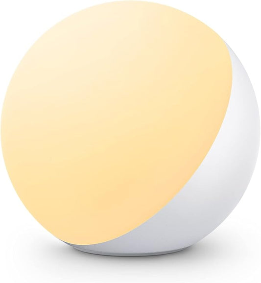 EASEMO Touch Lamp for Bedroom, RGB Color Changing Small Table Lamp Dimmable Bedside Lamp for Kids, LED Touch Control Warm & White Nightstand Lamp with Memory Function(Touch Control)