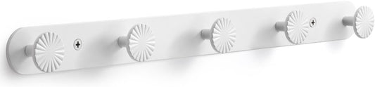 1 Pack Coat Rack Wall Mounted White Towel Hooks for Bathrooms Wall Hooks for Hanging Robe Coat Hooks Kitchen Decorative Heavy Duty Zinc Alloy
