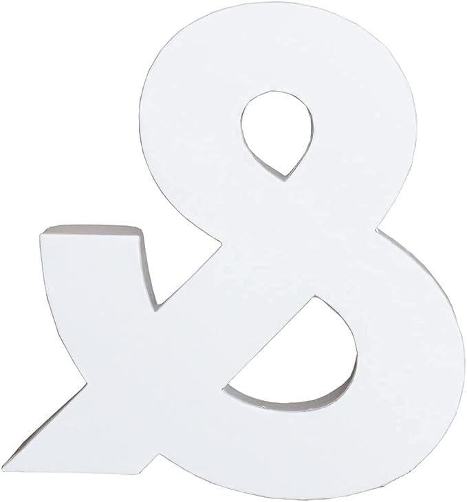 WENPACK 12.5" Cardboard Letter Shaped Mache Decorative Strawberries Fillable Sweets Candy Box with Clear Lid (White, &)