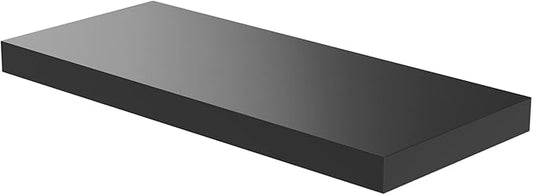 Floating Shelf, Set of 1 Wall Shelf, 30 in W x 12.75 in D x 2 in H Wooden Floating Wall Shelf with Invisible Brackets for Living Room/Bedroom/Bathroom/Kitchen Storage and Decor, Black