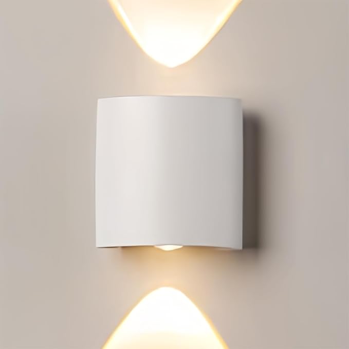 Modern LED Wall Sconces, Warm White Wall Mount Lights Hardwired Indoor Wall Decor Lighting for Bedroom Doorway Hallway Living Room