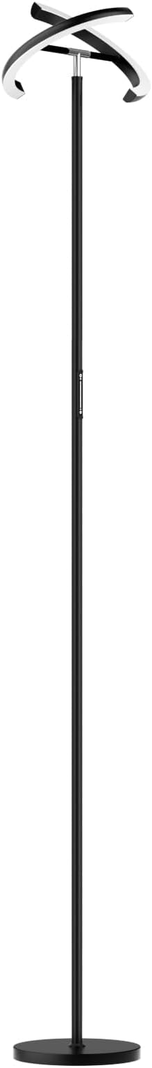PreeOtti Floor Lamps for Living Room, 40W/2400LM Rotatable LED Floor Lamp with Touch & Remote Control, 70" Tall Standing Lamp Stepless Dimmable, Modern Torchiere Corner Lamp for Bedroom, Office