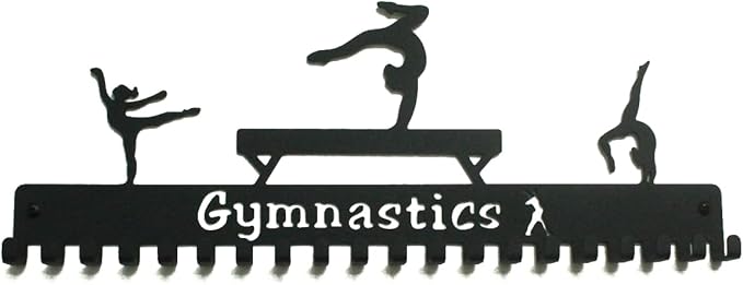 Gymnastics, Dance, Cheer Medal Hanger Display, Medal Holder Ribbon Display & Award Medal Rack, Great Dance Gifts for Kids