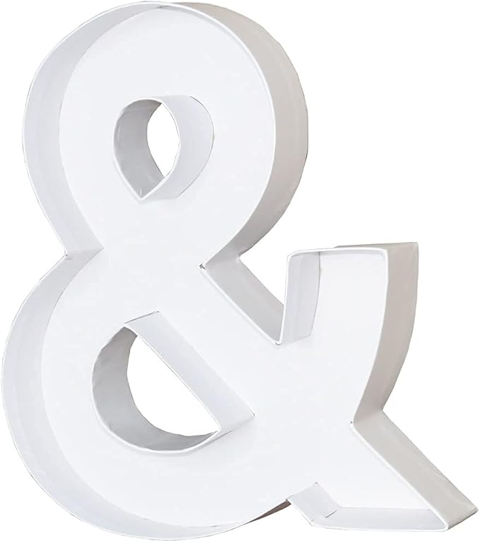 WENPACK 12.5" Cardboard Letter Shaped Mache Decorative Strawberries Fillable Sweets Candy Box with Clear Lid (White, &)