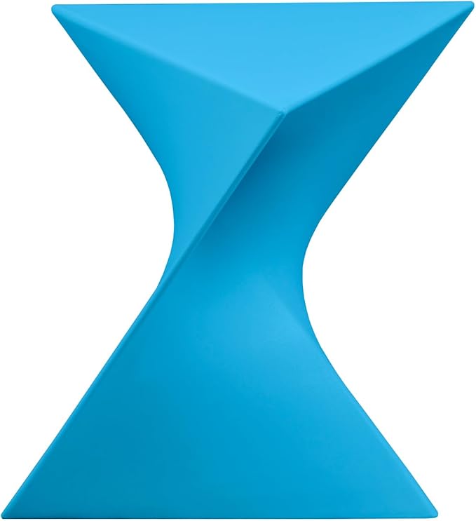 LeisureMod Modern Blue Accent End Table - Stylish Vanity Side Table for Bedroom, Living Room, or Office
