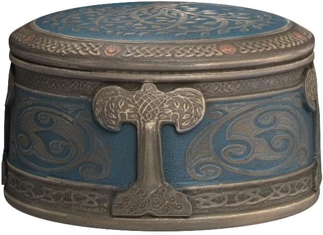 Veronese Design 4 Inch Spiritual Tree of Life Cold Cast Resin Bronze Finish Trinket Jewelry Box
