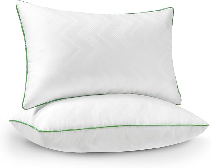 Ashler Home Deco 12x20 Pillows Insert (Set of 2) - Throw Pillow Inserts with 100% Cotton Cover - Lumbar Pillow Sofa Stuffer Pillow Inserts -Decorative White Couch Pillow