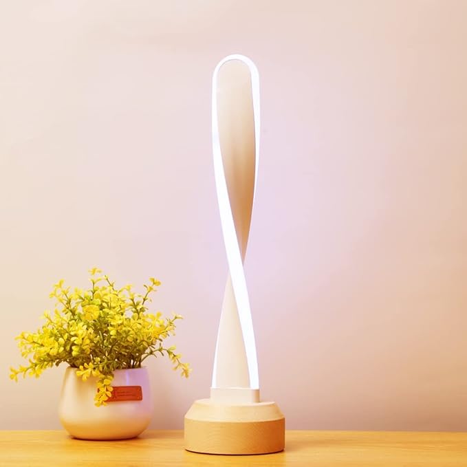 Table Lamp RGB Wood lamp Bedside Lamp 16 Color-Changing Light, Natural Beech Night Light for Living Rooms and Bedrooms Creative Home Decor, Unique House warmging Gift(US-LX-RGB)