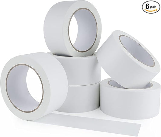 Lichamp Bulk 6 Pack Double Sided Carpet Tape for Hardwood Floors, 2 inch Wide by 11 Yards Carpet Tape for Area Rugs On Carpet Stickers Rug Gripper Tapes