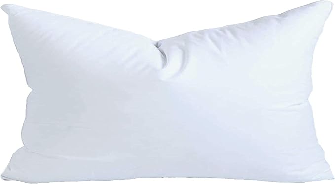MoonRest® 12x16 Inch Synthetic Down Alternative Rectangle Pillow Insert Form Stuffer for Sofa Shams, Decorative Throw Pillow, Cushion and Bed Pillow Stuffing - Hypoallergenic 12“X 16”