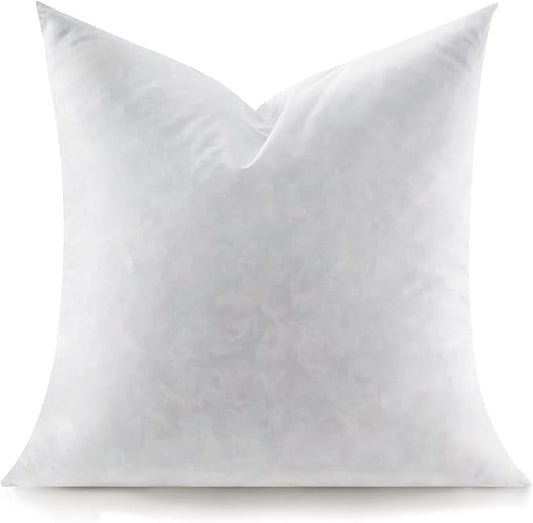 Swandream Feather Throw Pillow Insert, Soft Fluffy Square 26 x 26 Inches Decorative Pillow Insert, Feather and Down Euro Pillows for Bed, Couch and Cushion
