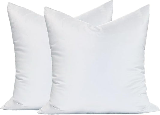 MoonRest® Synthetic Down Alternative 29x29 Square Pillow Insert Form, for Decorative Throw Pillow, Sofa, Cushions, Body and Bed - Pack of 2- Size 29“X 29”