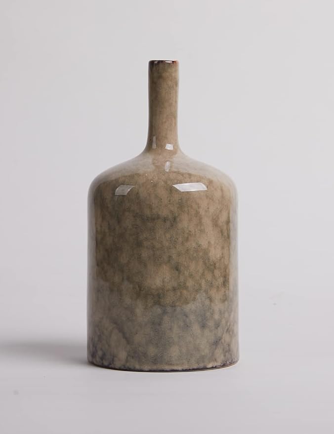 HAUCOZE Ceramic Decorative Vase Modern Decor Statue Table Centerpiece Sculpture Gifts 8.0inch