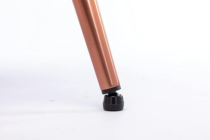 Adjustable Backless Swivel Bar Stools,Counter Height Round Metal Bar Chair, Kitchen Dining Chairs,Rose Gold
