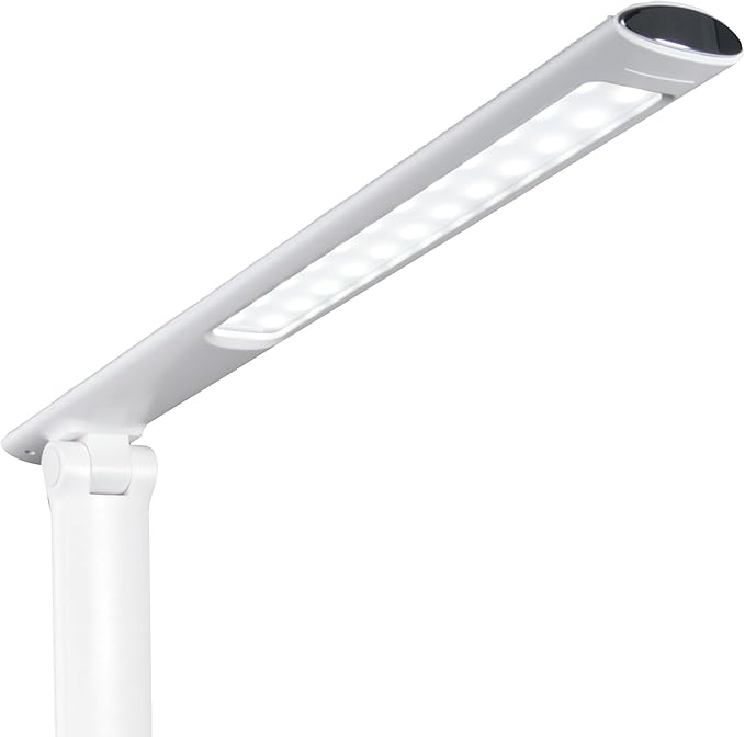 OttLite Emerge LED Sanitizing Desk Lamp with USB Charging – Sanitizes Your Work Space, Touch Activated, Flexible Neck, Modern Light for Reading, Crafting & Office Desktop