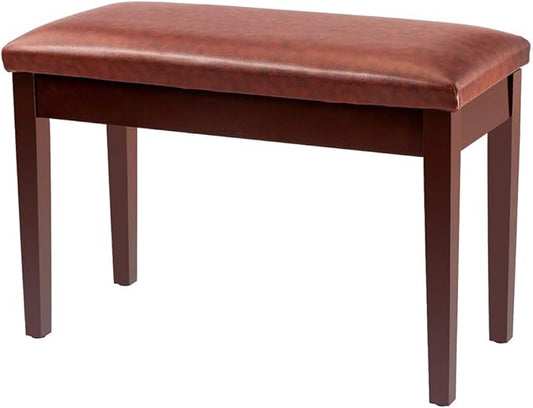 Bonnlo Duet Piano Bench with Storage Compartment and Thick Cushion Hinged top Artist Duet Seat