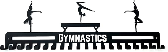 Gymnastics, Dance, Cheer Medal Hanger Display, Medal Holder Ribbon Display & Award Medal Rack, Great Dance Gifts for Kids